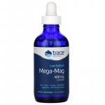 Mega-Mag с низким содержанием натрия, Low Sodium Mega-Mag, Trace Minerals, 400 мг, 118 мл - Фото миниатюра 1
