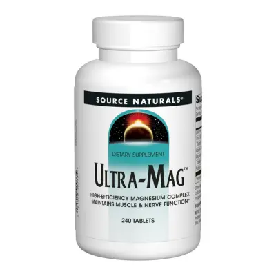 Высокоэффективный комплекс с магнием, Ultra-Mag, Source Naturals, 240 таблеток