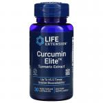 Экстракт куркумы, Curcumin Elite, Life Extension, 30 вегетарианских капсул - Фото миниатюра 1