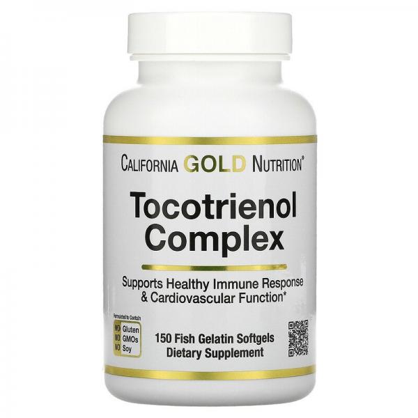 Комплекс токотриенолов, Tocotrienol Complex, California Gold Nutrition, 150 мягких капсул - Фото 1