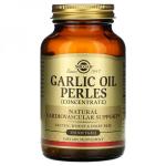 Чесночное масло, Garlic Oil Perles, Solgar, 250 капсул - Фото миниатюра 1
