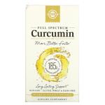 Куркумин, Full Spectrum Curcumin, Solgar, 60 желатиновых капсул с жидким экстрактом - Фото миниатюра 1