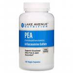ПЭА (пальмитоилэтаноламид), PEA (Palmitoylethanolamide), Lake Avenue Nutrition, 600 мг, 90 вегетарианских капсул - Фото миниатюра 1