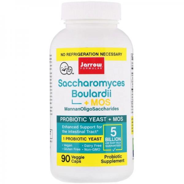 Пробиотик (Saccharomyces Boulardii+MOS), Jarrow Formulas, 5 млрд КОЕ, 90 капсул  - Фото 1