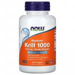 Крилевый жир, двойная эффективность, Neptune Krill 1000, Now Foods, 1000 мг, 60 мягких желатиновых капсул - Фото миниатюра 1