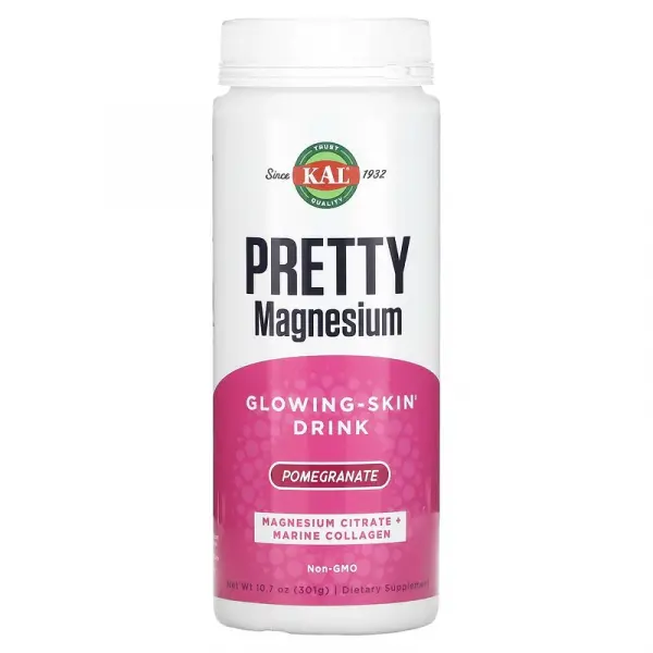 Напиток для сияющей кожи, гранат, Pretty Magnesium, KAL, 301 г - Фото 1