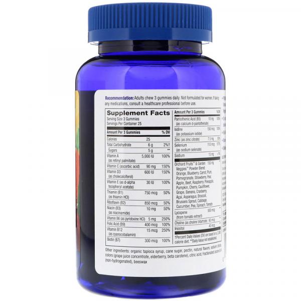 Мультивитамины для мужчин со вкусом фруктов, Alive! Nature's Way, 75 жевательных таблеток - Фото 2