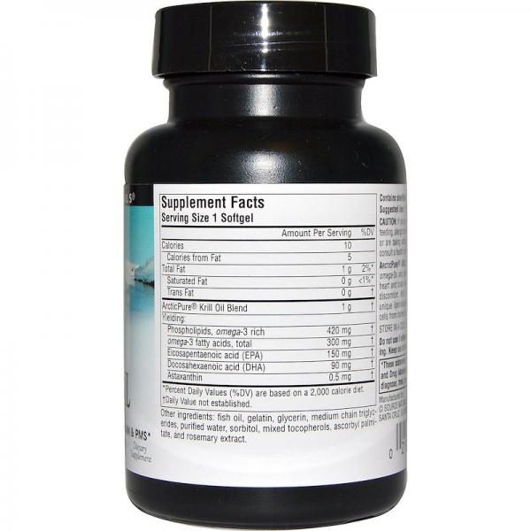 Масло морского криля, Krill Oil, Source Naturals, 1000 мг, 30 капсул - Фото 2