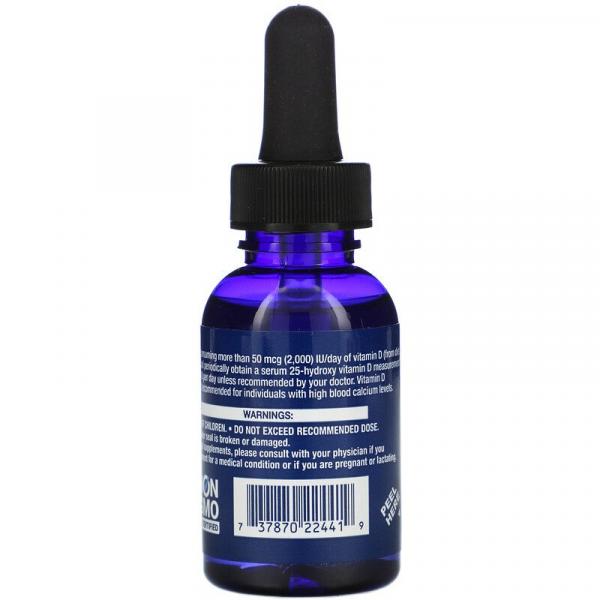 Жидкий витамин D3, Liquid Vitamin D3, Life Extension, 2000 МЕ, 29,57 мл - Фото 2