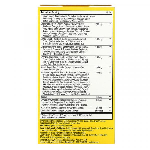 Витамины для мужчин, Alive, Men's Max3 Potency, Nature's Way, 90 таблеток - Фото 3