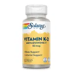 Витамин К-2 Менахинон-7, Vitamin K-2 Menaquinone-7, Solaray, 50 мкг, 30 капсул - Фото миниатюра 1
