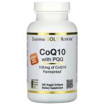 Коэнзим Q10 c пирролохинолинхинон, CoQ10 with PQQ, California Gold Nutrition, 10 мг, 240 растительных капсул - Фото миниатюра 1