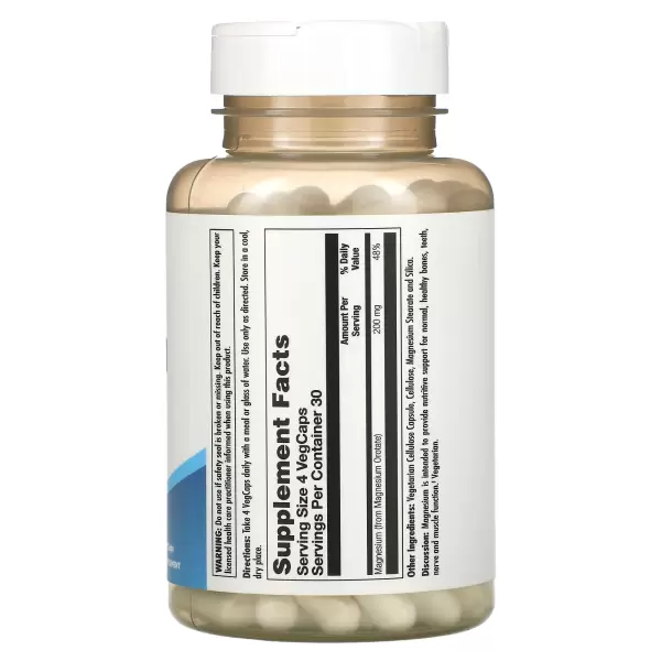 Магния оротат 200, Magnesium Orotate 200, KAL, 50 мг, 120 вегетарианских капсул - Фото 2