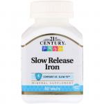  Железо медленного высвобождения, 21st Century, 60 таблеток  - Фото миниатюра 1