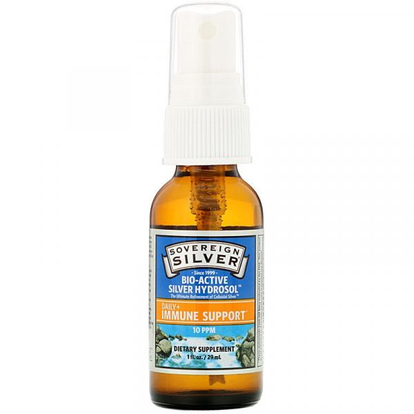 Серебро, Bio-Active Silver Hydrosol, мелкодисперсный аэрозоль, Sovereign Silver, 10 част./млн, 29 мл - Фото 3