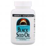Масло черного тмина, Black Seed Oil, Source Naturals, 120 мягких таблеток - Фото миниатюра 1