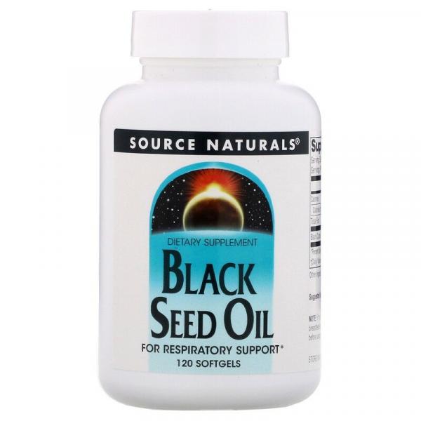 Масло черного тмина, Black Seed Oil, Source Naturals, 120 мягких таблеток - Фото 1