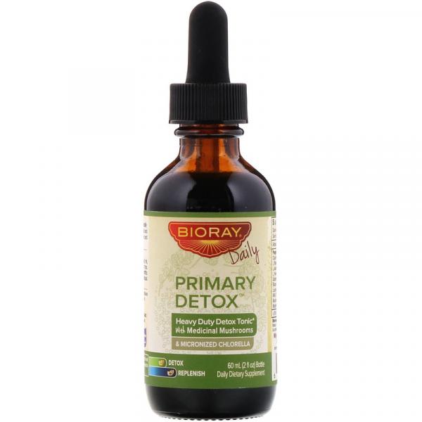 Основное очищение, тоник для интенсивной детоксикации, без спирта, Primary Detox, Bioray, 60 мл (2 жидк. унции) - Фото 2