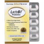 Пробиотики, LactoBif Probiotics, California Gold Nutrition, 5 млрд, 10 капсул  - Фото миниатюра 1