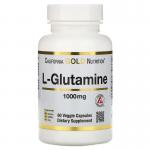 Глютамин, L-Glutamine, California Gold Nutrition, 1000 мг, 60 капсул  - Фото миниатюра 1