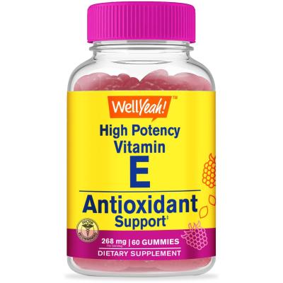Высокоэффективный витамин E для детей, High Potency Vitamin E Antioxidant Support, WellYeah, 268 мг, 60 жевательных таблеток
