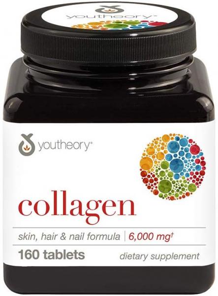 Коллаген, Collagen, Youtheory, 160 таблеток  - Фото 1