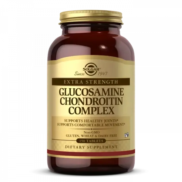 Глюкозамин Хондроитин, Glucosamine Chondroitin Complex Extra Strength, Solgar, 150 таблеток
