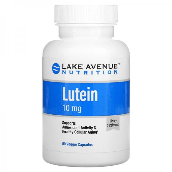 Лютеин, Lutein, Lake Avenue Nutrition, 10 мг, 60 растительных капсул - Фото 1