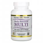 Мультивитамины для беременных и кормящих матерей, Prenatal Multi, California Gold Nutrition, 60 мягких желатиновых капсул с рыбьим жиром - Фото миниатюра 1
