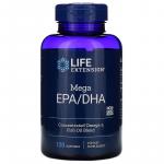 Риб'ячий жир, Mega EPA/DHA, Life Extension, 120 капсул - Фото миниатюра 1