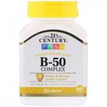 Комплекс B-50, 21st Century,  60 таблеток  - Фото миниатюра 1