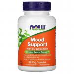 Комплекс для поддержки настроения со зверобоем, Mood Support, Now Foods, 90 растительных капсул - Фото миниатюра 1