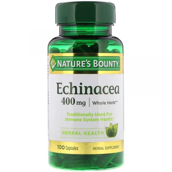 Эхинацея, Echinacea, Nature's Bounty, 400 мг, 100 капсул - Фото 1
