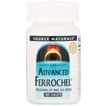 Железо, Advanced Ferrochel, Source Naturals, 180 таблеток - Фото миниатюра 1