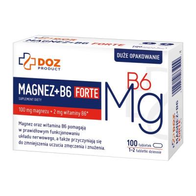 Магний + Б6 форте, MAGNEZ + B6 FORTE, DOZ Product, 100 таблеток