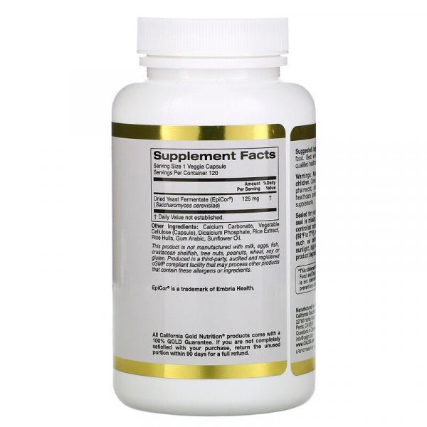 Детский ЭпиКор, Children's EpiCor, California Gold Nutrition, 125 мг, 120 вегетарианских капсул - Фото 2