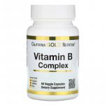 Комплекс витаминов B, B-Complex, California Gold Nutrition, 60 растительных капсул - Фото миниатюра 1
