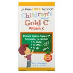 Витамин C в жидкой форме для детей, класса USP, натуральный апельсиновый вкус, Gold C, California Gold Nutrition, 118 мл (4 жидк. унции) - Фото миниатюра 1