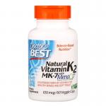 Витамин К2, МК-7 Vitamin K2, Doctor's Best, 100 мкг, 60 капсул  - Фото миниатюра 1