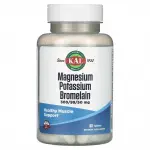 Магний калий бромелаин, Magnesium Potassium Bromelain, KAL, 60 таблеток - Фото миниатюра 1