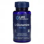 L-глютамин, L-Glutamine, Life Extension, 500 мг, 100 вегетарианских капсул - Фото миниатюра 1