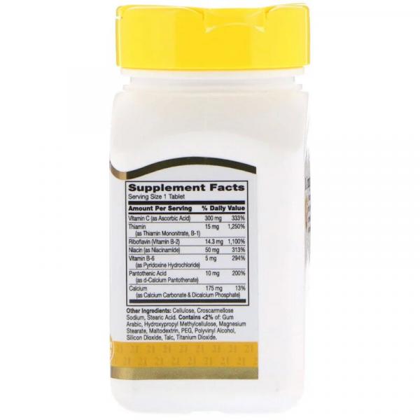 Комплекс витаминов В и С, B Complex plus Vitamin C, 21st Century, 100 таблеток - Фото 2