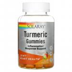 Жевательные конфеты с куркумой, натуральное манго, Turmeric Gummies, Solaray, 60 жевательных конфет - Фото миниатюра 1