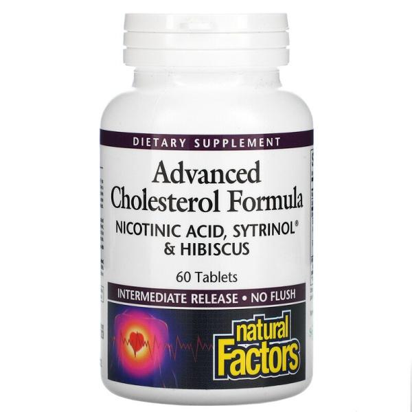 Улучшенная формула холестерина, Advanced Cholesterol Formula, Natural Factors, 60 таблеток - Фото 1