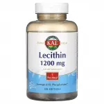 Лецитин, Lecithin, KAL, 1200 мг, 100 капсул - Фото миниатюра 1