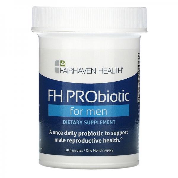 Пробиотик для поддержания репродуктивного здоровья мужчин, FH PRObiotic for Men, Fairhaven Health, 30 капсул - Фото 1