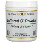 Некислый буферизованный витамин C в форме порошка, Buffered C Powder, California Gold Nutrition, 1000 мг, 1 кг - Фото миниатюра 1