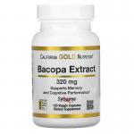 Экстракт бакопы, Bacopa Extract, California Gold Nutrition, 320 мг, 120 растительных капсул  - Фото миниатюра 1