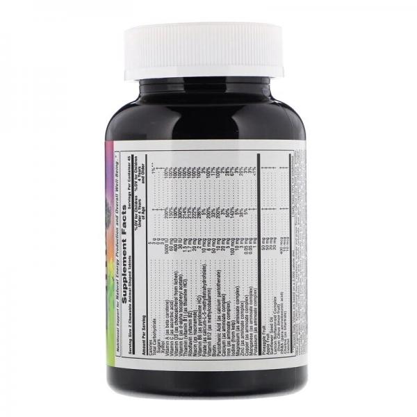 Жувальні мультивітаміни та мінерали, Animal Parade, Source of Life, Nature's Plus, 90 таблеток у формі тварин - Фото 2