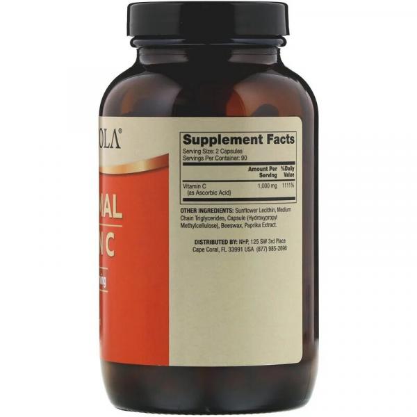 Липосомальный витамин С, Liposomal Vitamin C, Dr. Mercola, 1000 мг, 180 капcул  - Фото 2
